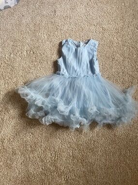 Light Blue Puffy Kids Dress size 130